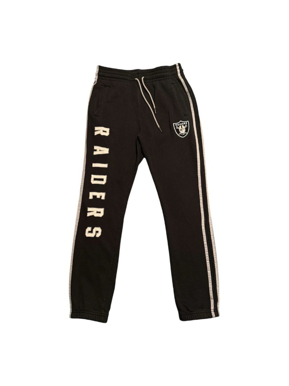 NFL Mens Las Vegas Raiders Team Apparel Sport Jogger Pants Sweatpants Sz M Black